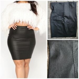 Fashion Nova Black Pencil Skirt